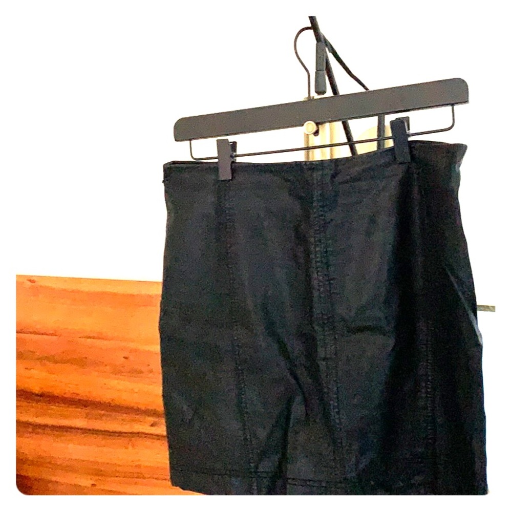 Free People Pho Leather Mini Skirt